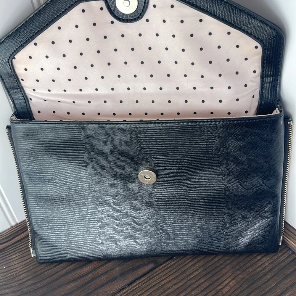 Stella & Dot Polka Dot Lined Clutch